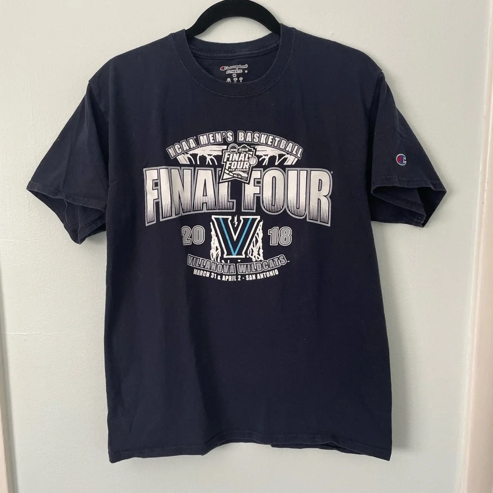 Villanova Champion Men's Navy Final Four Graphic T-Shirt from 2018 Size M - Picture 1 of 4